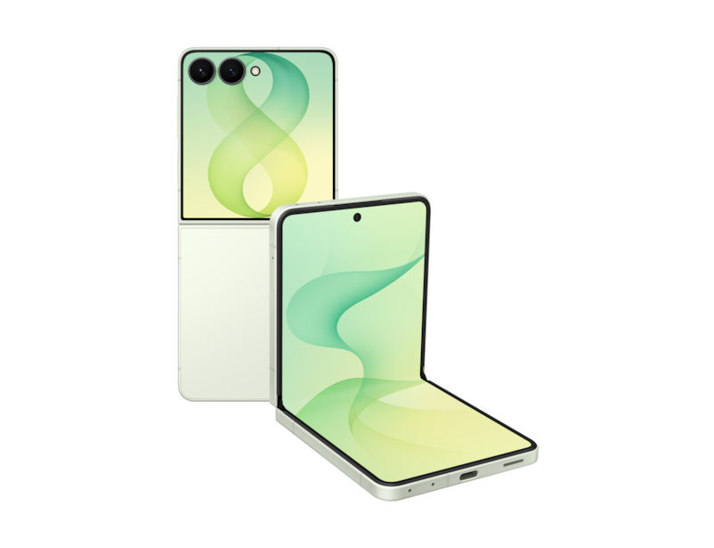 Galaxy Z Flip8 geöffnet und gefaltet
